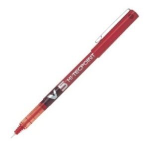 Bolígrafo Pilot V5 Punta 0,5mm Rojo