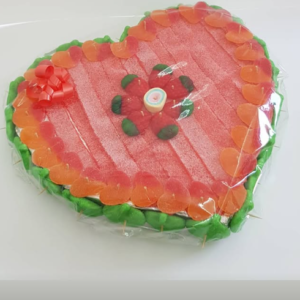 Tarta de Golosinas Personalizada Corazón